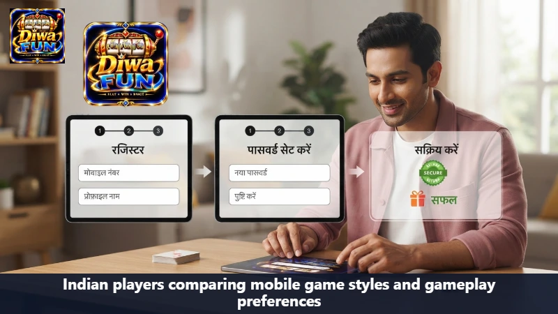 Indian players comparing mobile game styles and gameplay preferences